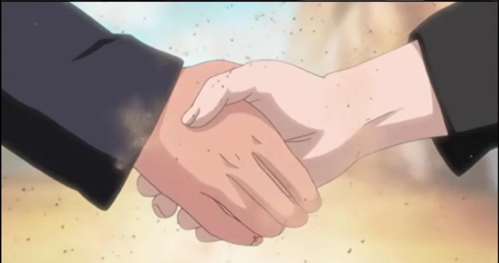 naruto gaara hand shake