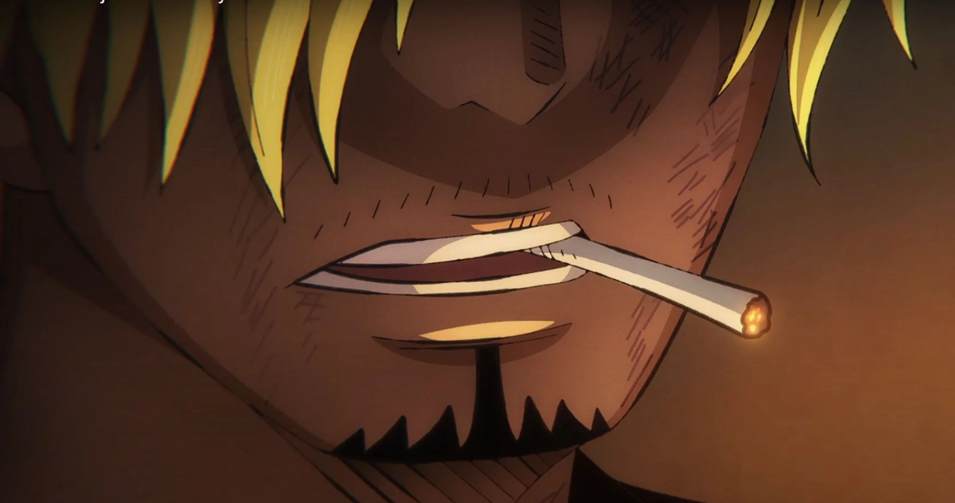 Sanji smoking wano