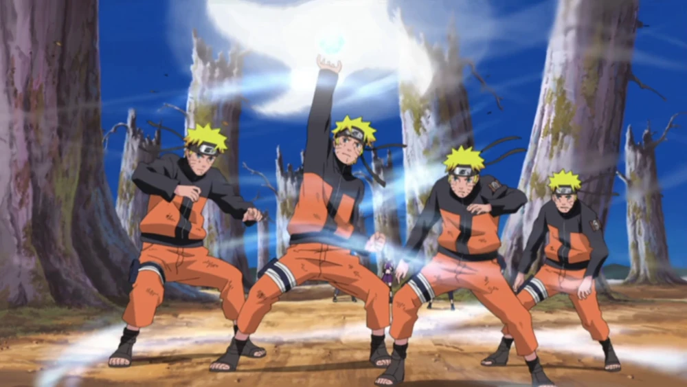 naruto uses rasenshuriken