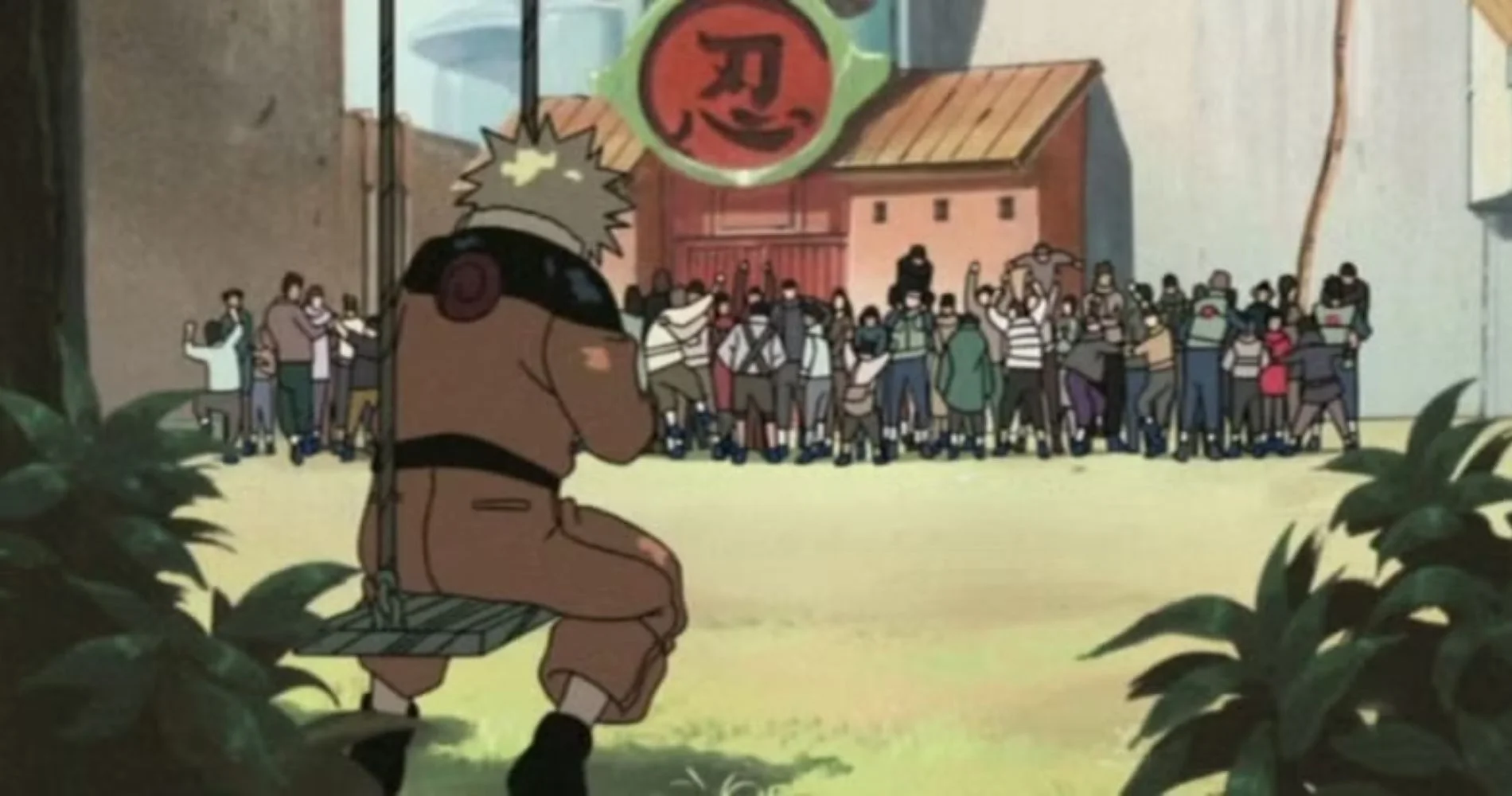 naruto sitting under the tree