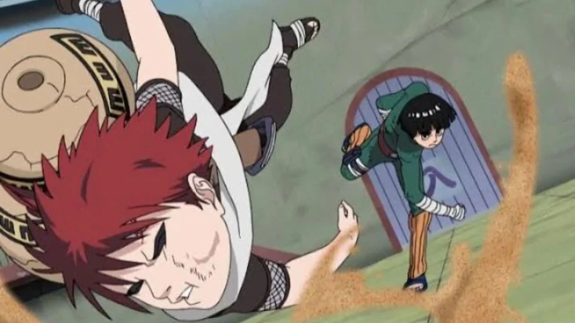 rock lee vs gaara